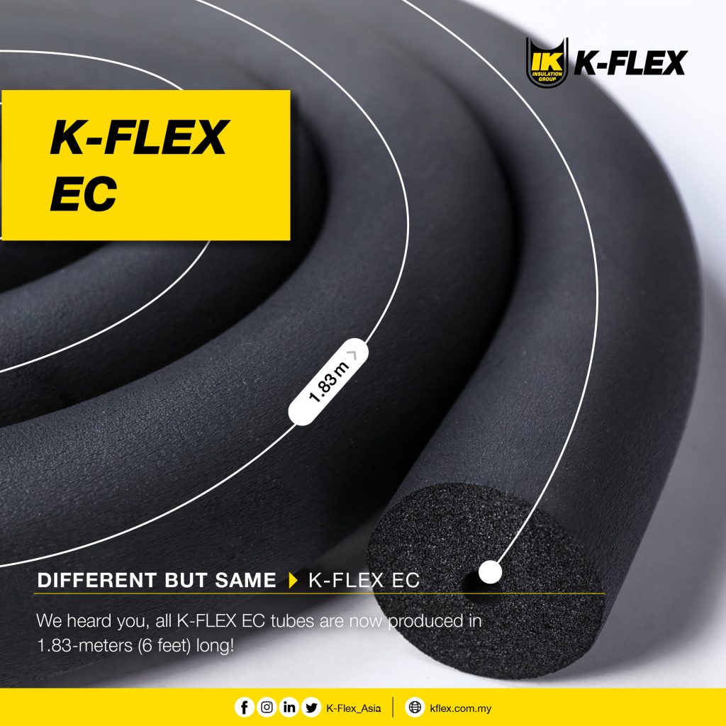 KFLEX EC Dust and Fibre Free Insulation For HVAC/R KFLEX